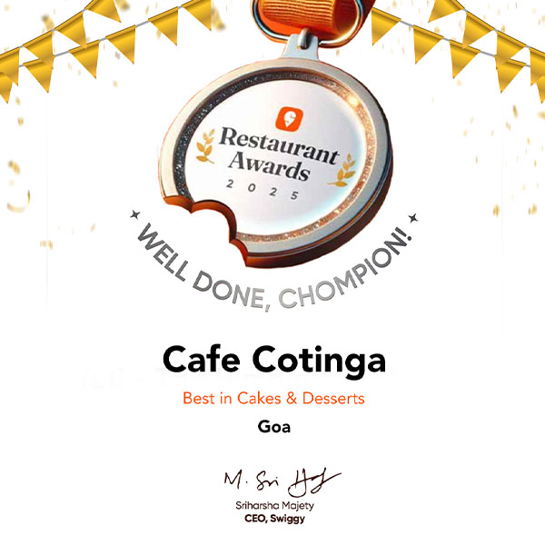 cafe cotinga awards